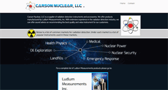 Desktop Screenshot of carsonnuclear.com