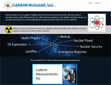 Tablet Screenshot of carsonnuclear.com